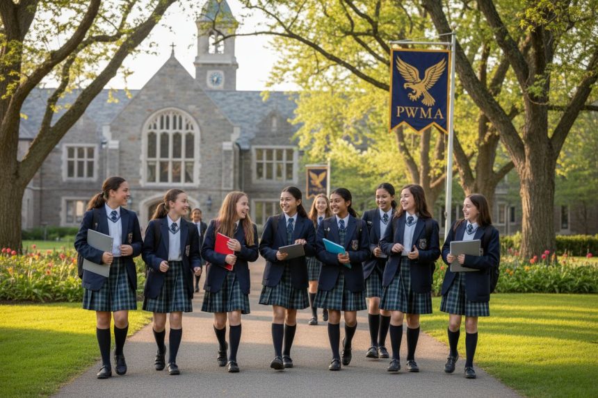 Collège privé à Paris avec des élèves en classe