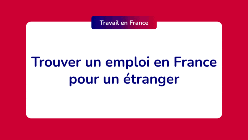 Chiffre illustrant l'emploi des étrangers en France