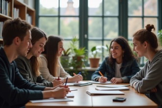 Étudiants internationaux découvrant les opportunités d'étudier en Angleterre