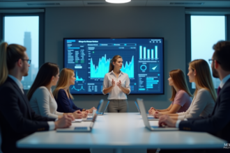 Acteurs de la formation professionnelle en discussion autour d'une table