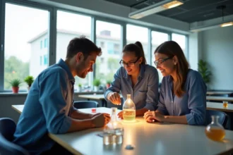 Collège Sainte-Marie avec tableaux interactifs et infrastructures modernes
